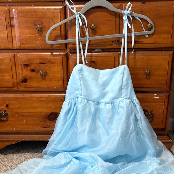 Wild Fable Light Blue Midi Dress - Picture 1 of 10